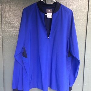 blue New Balance jacket